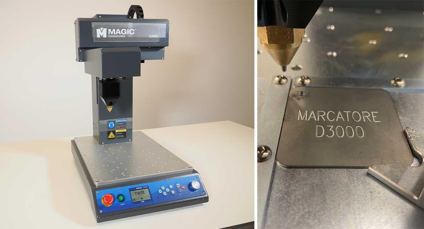 Dot peen marking machine D3000E show room