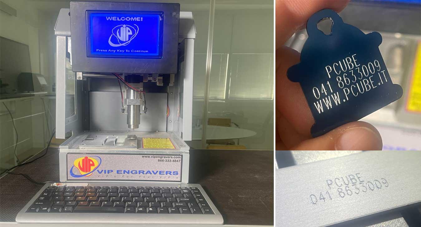 macchina per incisione di targhette per animali domestici Vip Engravers usata