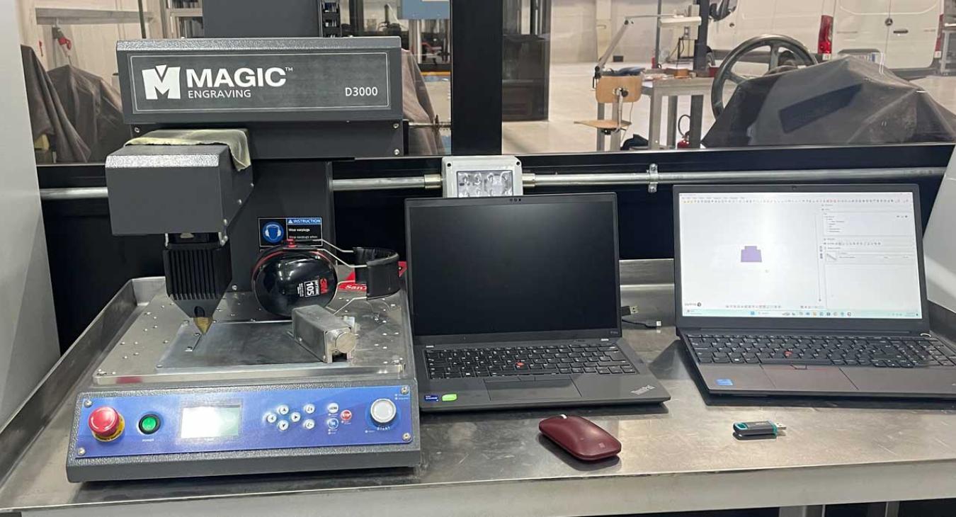Marcatrice industriale a micropunti