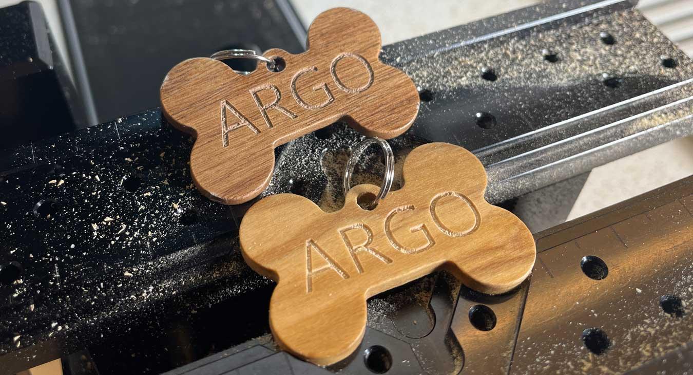 Medagliette per animali in legno